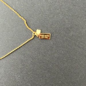 Kate Spade Gold Paperclip Necklace 